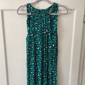 Tommy Bahamas - Teal Flower Cowl Neck Dress. Size L/G